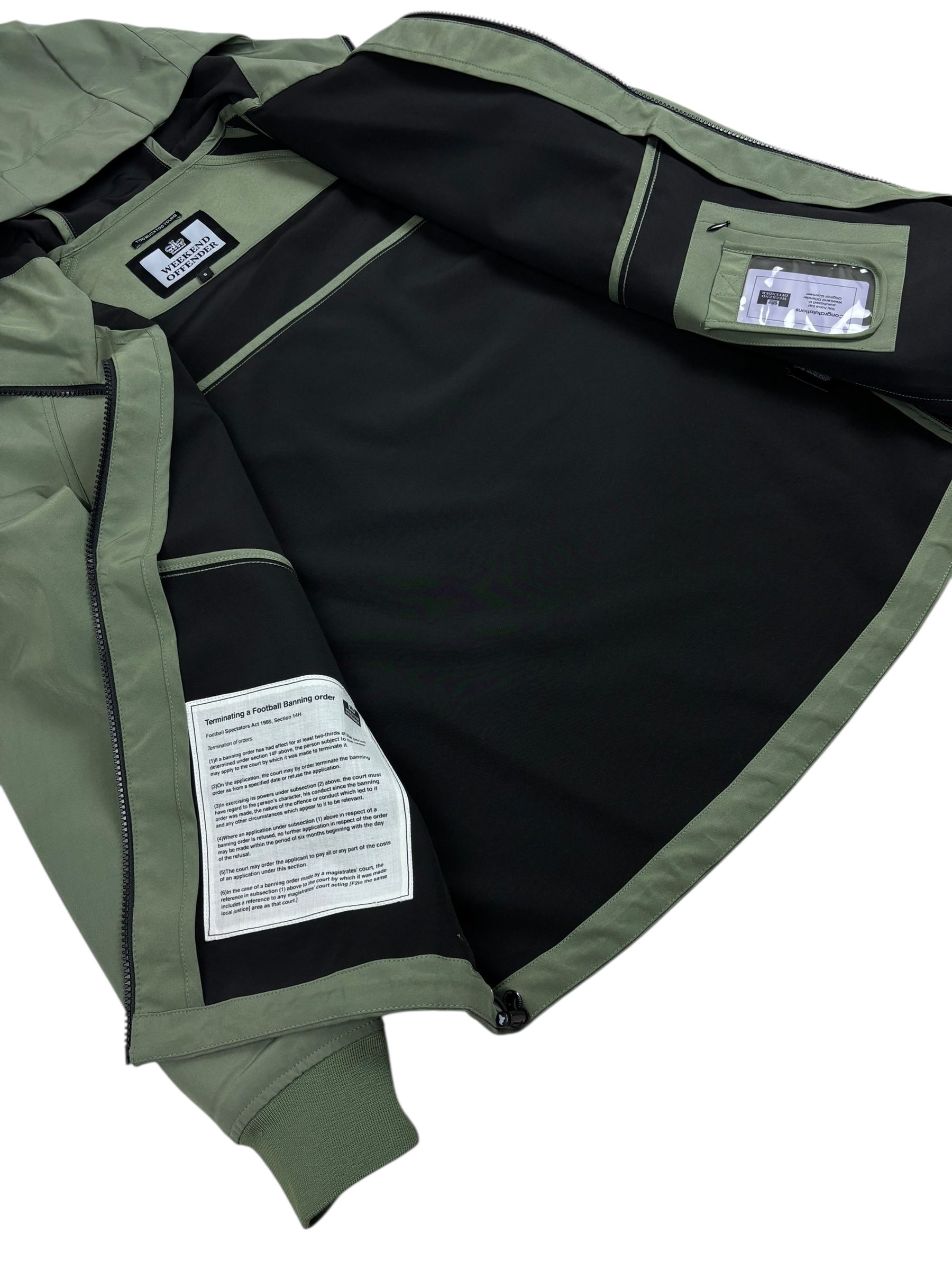 Veste Weekend Offender kaki taille S - Détail